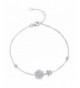 Plated Sterling Bracelet Diamonds Adjustable