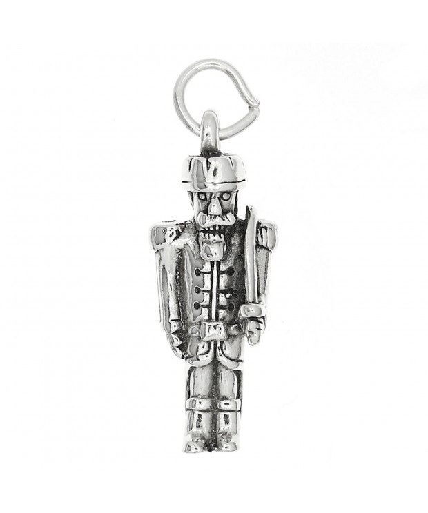 Sterling Oxidized Dimensional Christmas Nutcracker