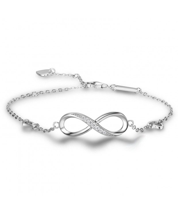 Infinity Bracelet Sterling Adjustable Forever