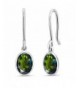 Green Mystic Sterling Silver Earrings