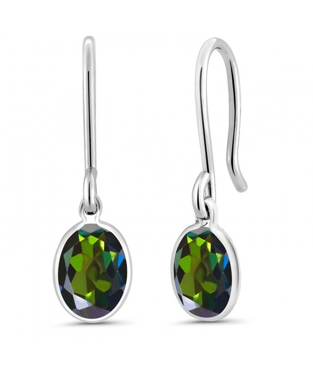 Green Mystic Sterling Silver Earrings