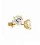 Yellow Zirconia Earrings Brilliant Basket