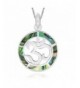 Sterling Silver Abalone Pendant Necklace