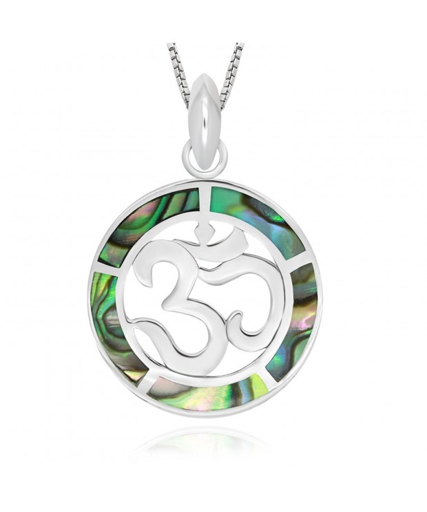 Sterling Silver Abalone Pendant Necklace