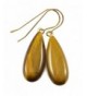 Filled Tigers Earrings Smooth Teardrop