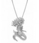 Sterling Diamond Mermaid Necklace Pendant