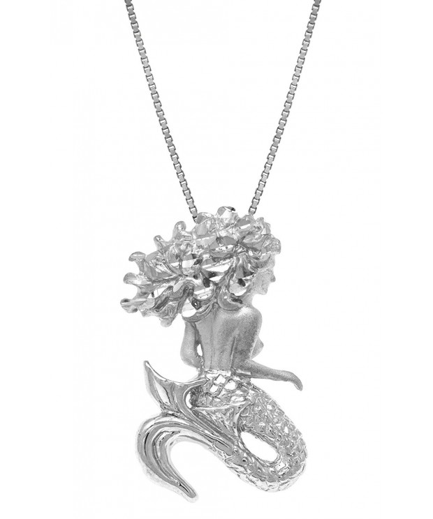 Sterling Diamond Mermaid Necklace Pendant