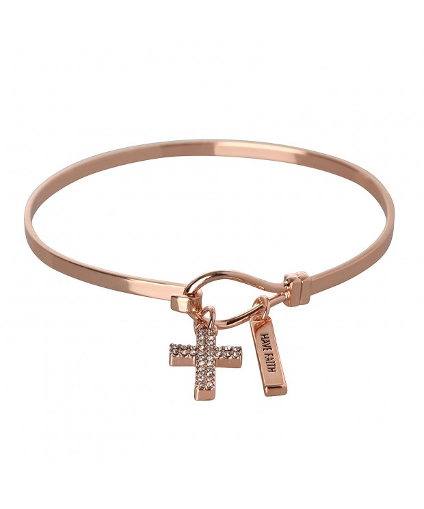 Generation Crystal Cross Charm Bracelet