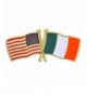 PinMarts Ireland Crossed Friendship Enamel