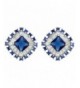 EleQueen Sterling Zirconia Dazzling Earrings