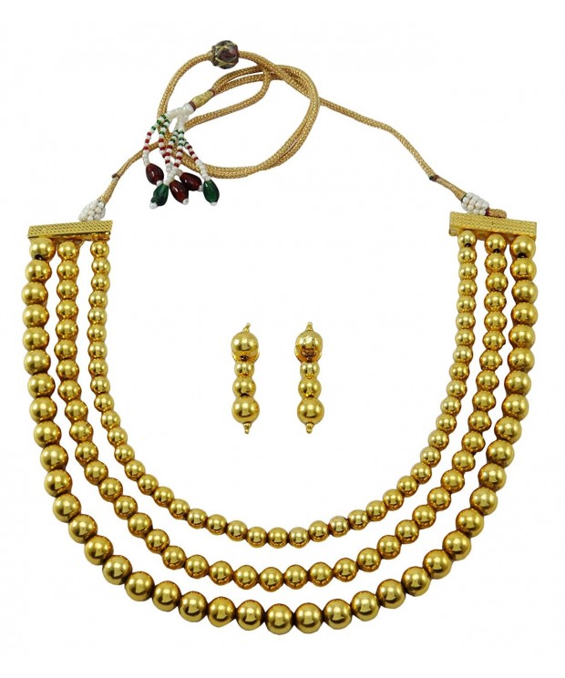 Banithani Beautiful Traditional Goldtone Necklace