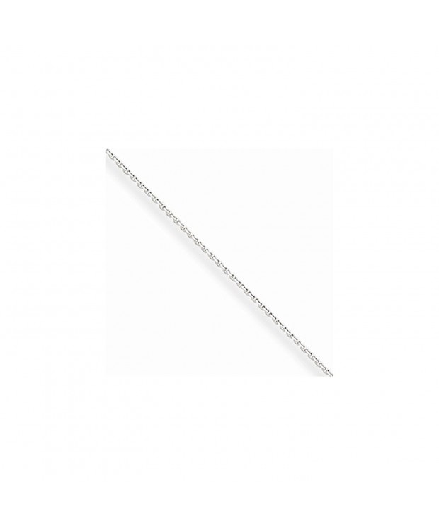 White 0 5mm Solid Diamond Necklace