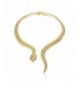 Goldtone Curved Adjustable Necklace B 2935