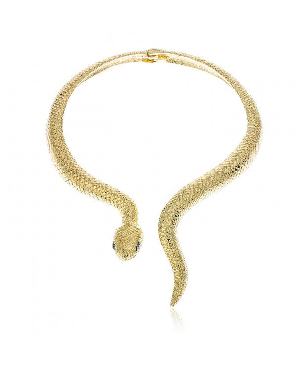 Goldtone Curved Adjustable Necklace B 2935