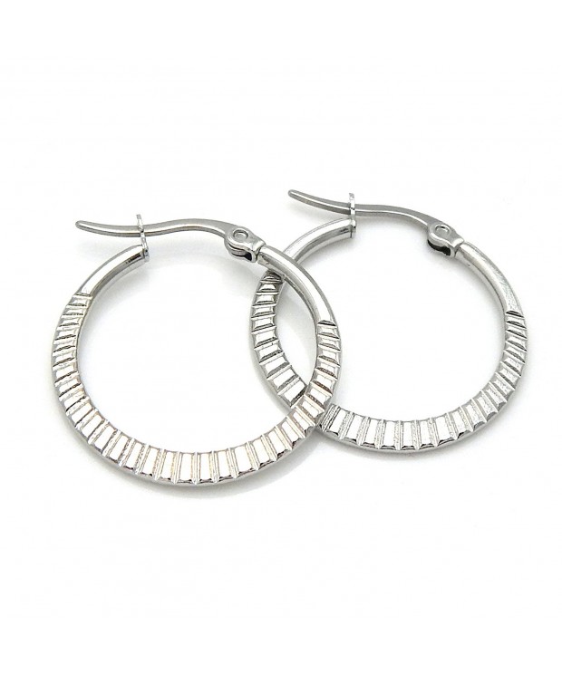 Stainless Steel Hoop Earrings 160401153333