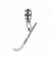 Sterling Silver Oxidized Hockey Dangle