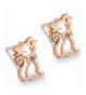 YAZILIND Charming Plated Zirconia Earrings