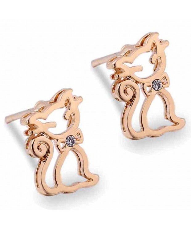 YAZILIND Charming Plated Zirconia Earrings