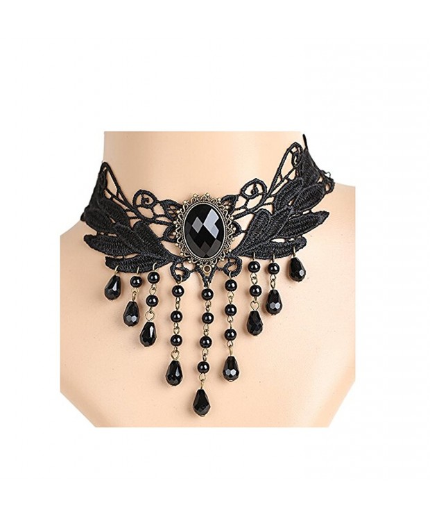 Lolita Choker Velvet Necklace Tassels