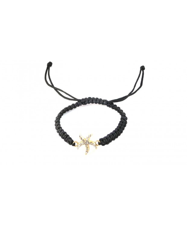 Fashion String Bracelet Starfish Rhinestones