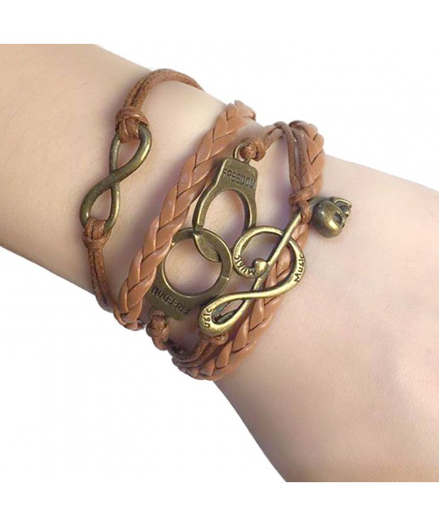 Valentine Infinity Braided Multilayer Bracelet