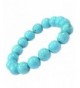 12mm Round Created Turquoise Stone Braclet