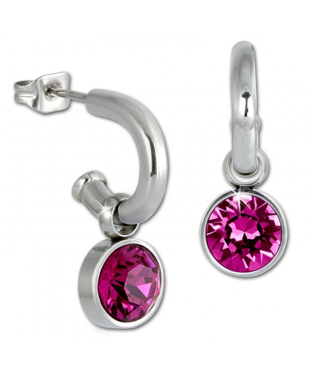 Amello Stainless earrings Swarovski ESOS02P