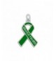 Mental Health Green Ribbon Charm