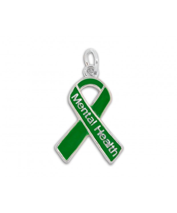 Mental Health Green Ribbon Charm