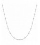 Sterling Silver 1 3 mm Saturn Necklace