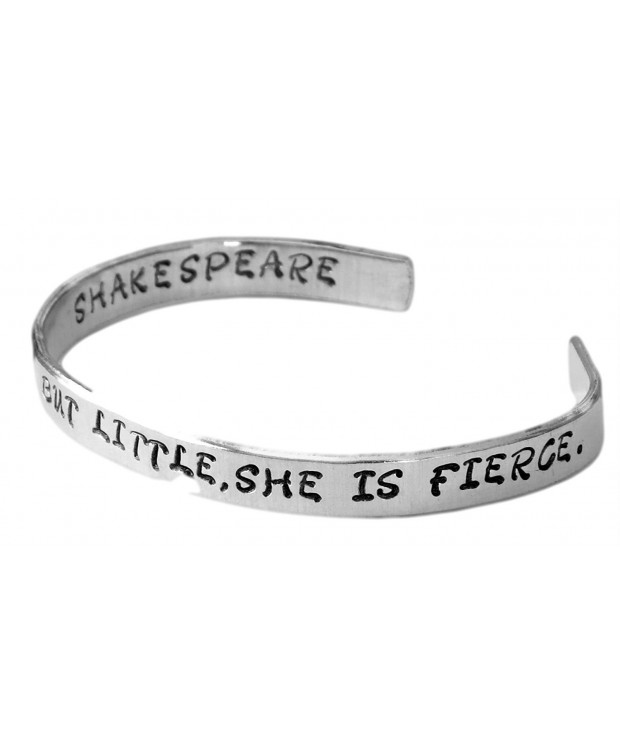 Shakespeare Bracelet 2 sided Stamped Aluminum