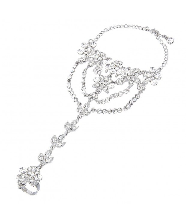 EVER FAITH Austrian Adjustable Silver Tone