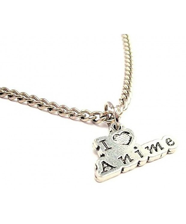 Anime Pewter Charm Fashion Necklace