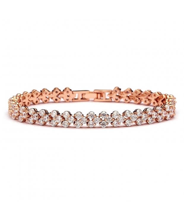 Mariell Plated Tennis Bracelet Wedding