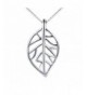 Sterling Silver Symbol Leaves necklace