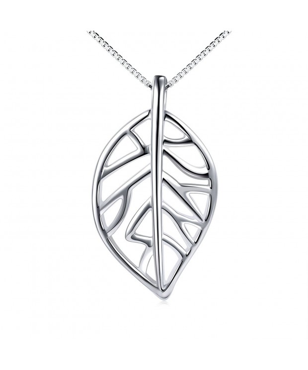 Sterling Silver Symbol Leaves necklace