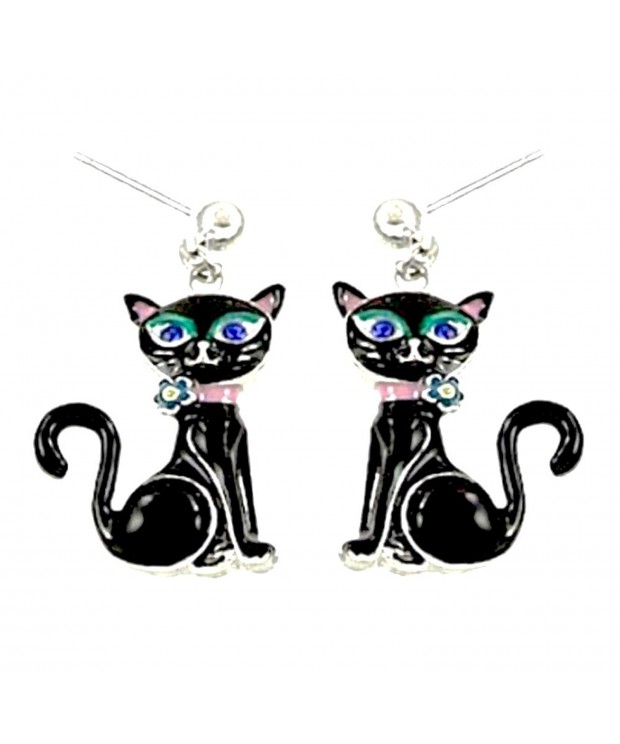 DianaL Boutique Earrings Enameled Fashion