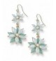 Flower Daisy Accent Dangle Earrings