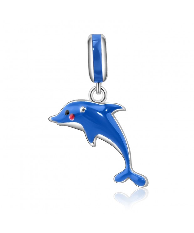 Mothers Dolphin Sterling Pendant Bracelets