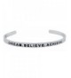 Inspirational BELIEVE ACHIEVE Motivational Bracelet