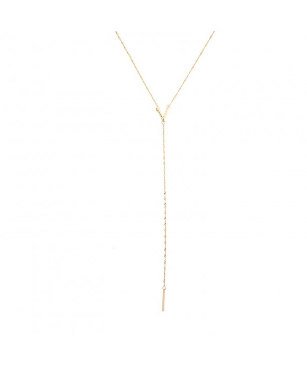 Lux Accessories Clean Pendant Necklace