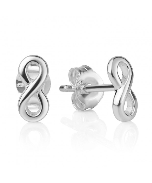 Sterling Classic Infinity Eternity Earrings