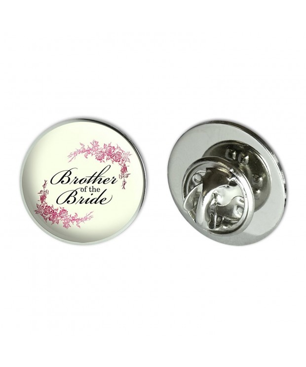 Wedding Floral Brother Bride Pinback