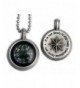 Compass Rose Pendant Melville Quote