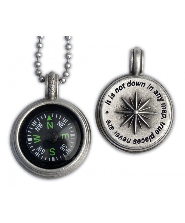 Compass Rose Pendant Melville Quote