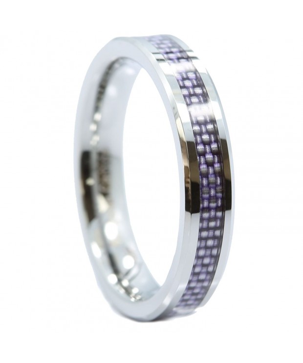 MJ Tungsten Carbide Purple Wedding