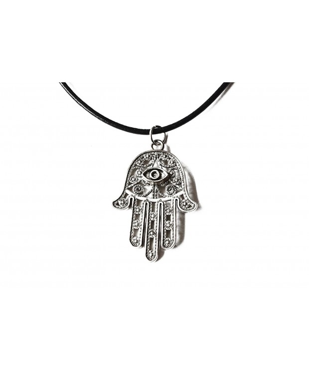 Ancient Silver Hamsa Choker Necklace