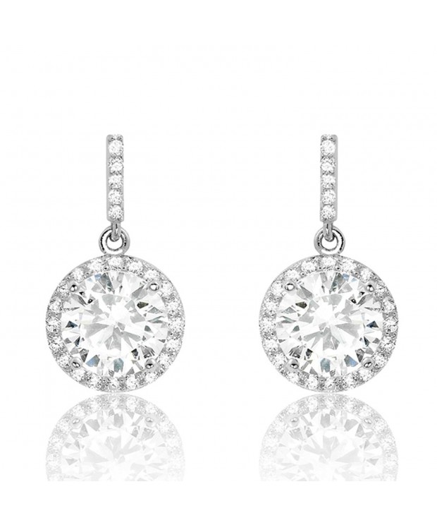 Gorgeous Sterling Silver Earrings Zirconia