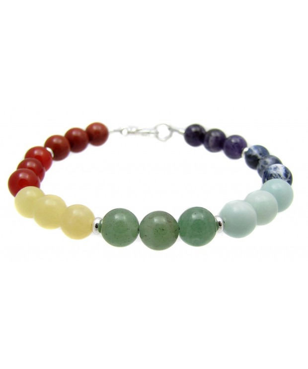 Bracelet Chakras Balancing Gemstone Jewelry