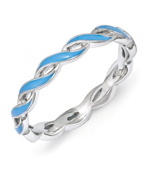 Sterling Silver Stackable Expressions Enamel